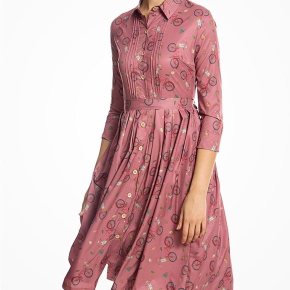 Lindy Bop Dresses & Skirts - Lindy Bop dog pattern button retro dress